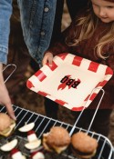 Assiettes en papier BBQ, assorties, 26 x 26 cm