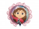 Ballon en aluminium Gabby et la Maiso avec volant, 52x52 cm, assorti