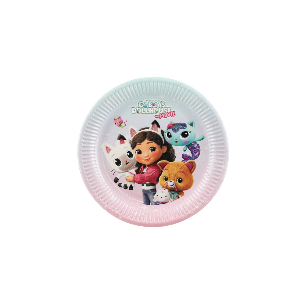 Assiettes en papier Gabby et la Maison magique, assortiment, 23 cm