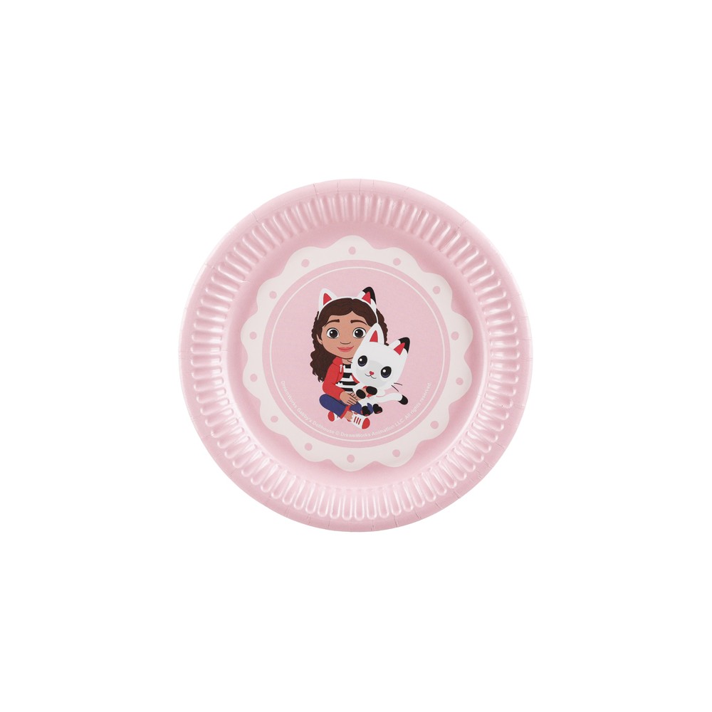 Assiettes en papier Gabby et la Maison magique, assortiment, 18 cm