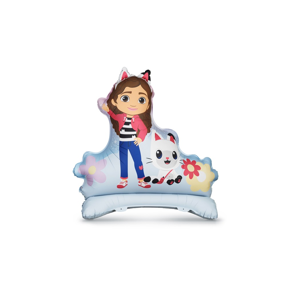 Ballon en aluminium debout Gabby et la Maison, 92x90,5 cm, assorti