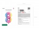 Ballon aluminium chiffre ''8'', 86 cm, arc-en-ciel pastel