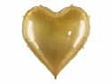 Ballon aluminium Cœur XXL, 136x129 cm, or
