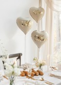 Ballons aluminium cœurs MR et MRS, 45 cm, assorti