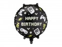Ballon aluminium pastille ''Happy Birthday'', 35x35 cm, assorti