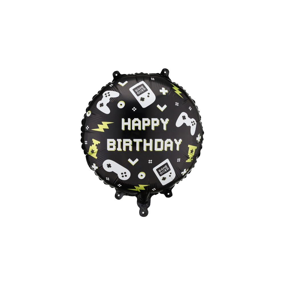 Ballon aluminium pastille ''Happy Birthday'', 35x35 cm, assorti