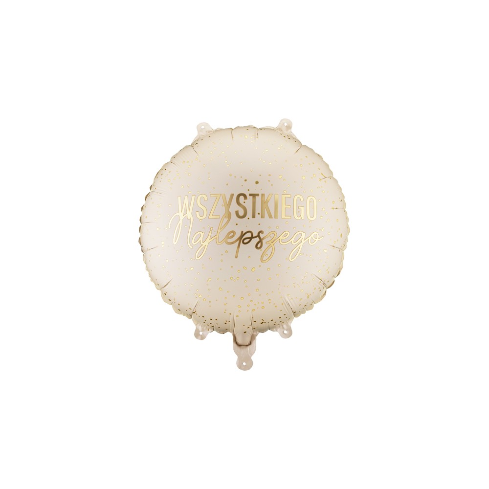Ballon aluminium pastille ''Wszystkiego Najlepszego'', 35x35 cm, assorti