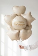 Ballon aluminium pastille ''Wszystkiego Najlepszego'', 35x35 cm, assorti