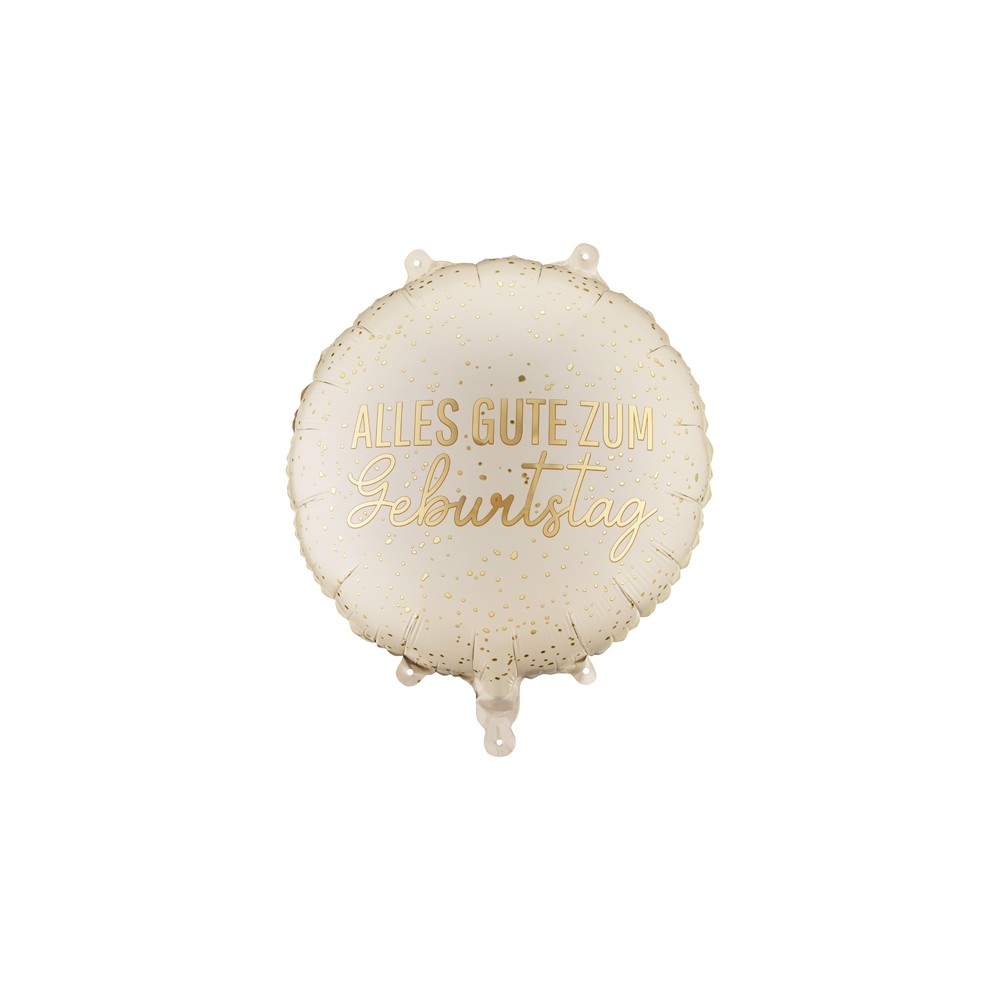 Ballon aluminium pastille ''Alles Gute Zum Geburtstag'', 35x35 cm, assorti