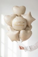 Ballon aluminium pastille ''Alles Gute Zum Geburtstag'', 35x35 cm, assorti