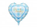Ballon aluminium cœur ''Baby'', 35 cm, bleu clair
