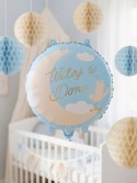 Ballon aluminium pastille ''Witaj w domu'', 35x35 cm, bleu clair