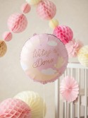 Ballon aluminium pastille ''Witaj w Domu'', 35x35 cm, rose clair