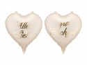 Ballons aluminium cœurs ''Alles Liebe zur Hochzeit'', 45 cm, assorti