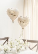 Ballons aluminium cœurs ''Alles Liebe zur Hochzeit'', 45 cm, assorti