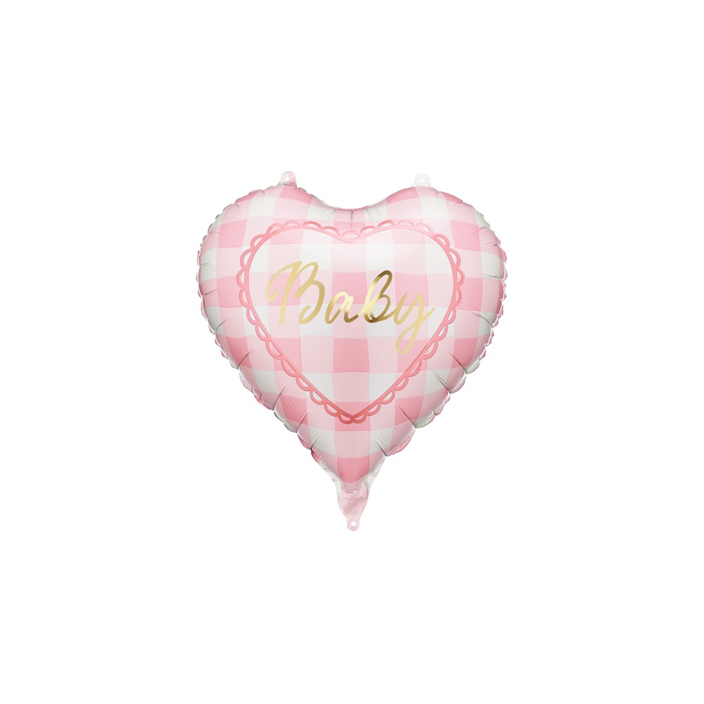 Ballon aluminium cœur ''Baby'', 35 cm, rose clair