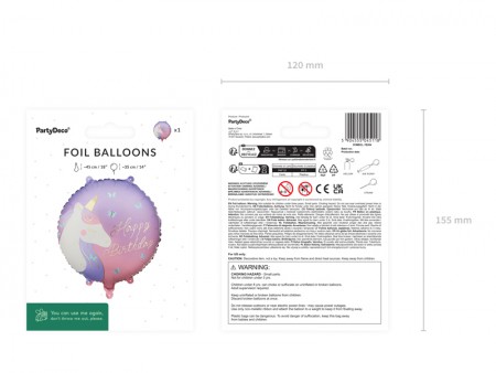 Ballon aluminium pastille...
