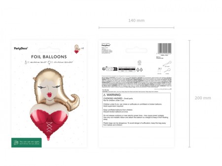 Ballon aluminium Fille,...