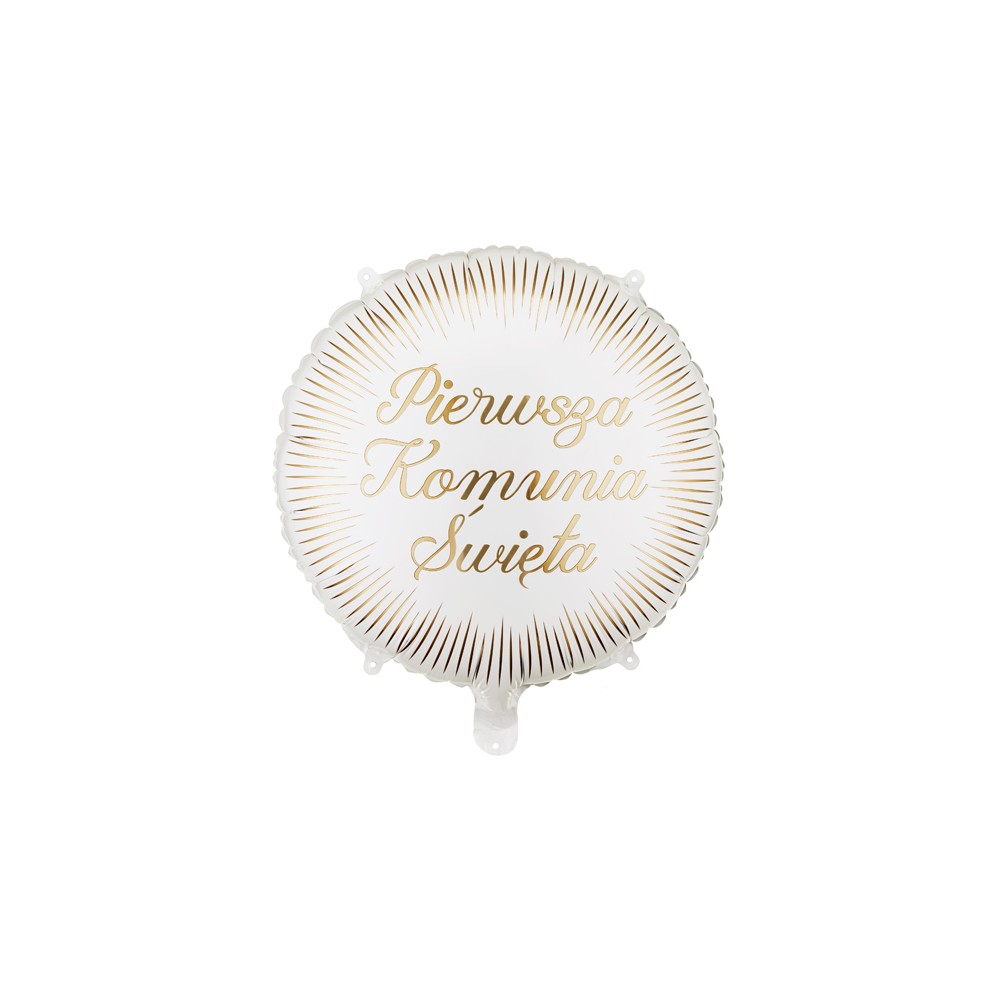 Ballon aluminium pastille ''Pierwsza komunia święta'', 35x35 cm, assorti