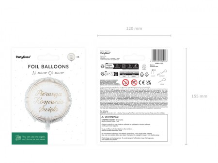 Ballon aluminium pastille...