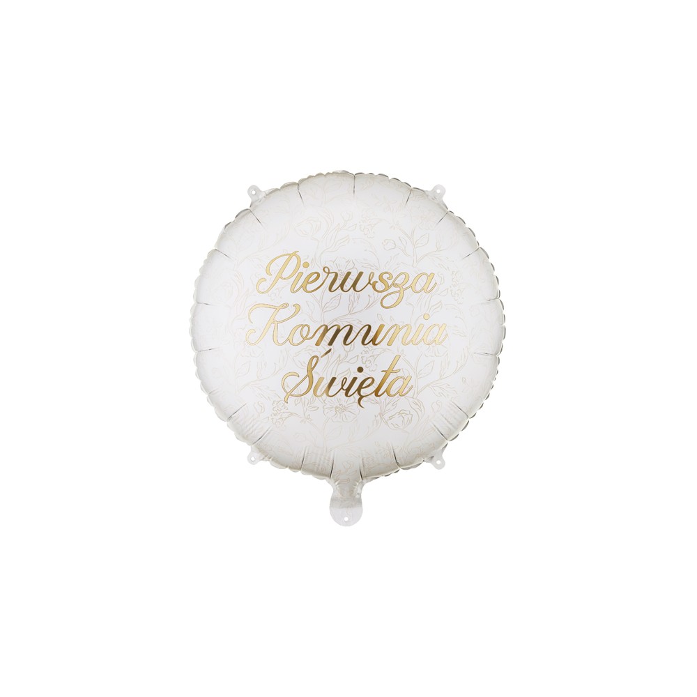 Ballon aluminium pastille ''Pierwsza komunia święta'', 35x35 cm, assorti