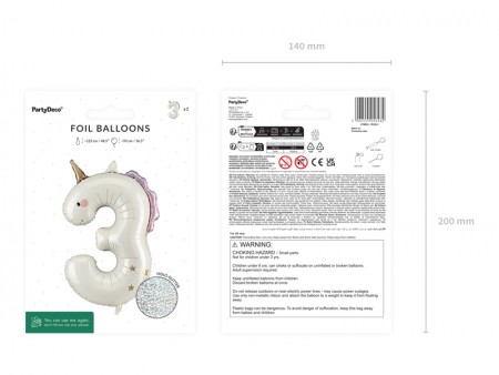 Ballon aluminium chiffre...