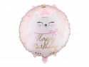 Ballon aluminium disque Chaton, 35x35 cm, assortiment