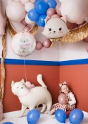 Ballon aluminium disque Chaton, 35x35 cm, assortiment