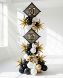 Ballon en aluminium ''30'', 46x46 cm, assortiment