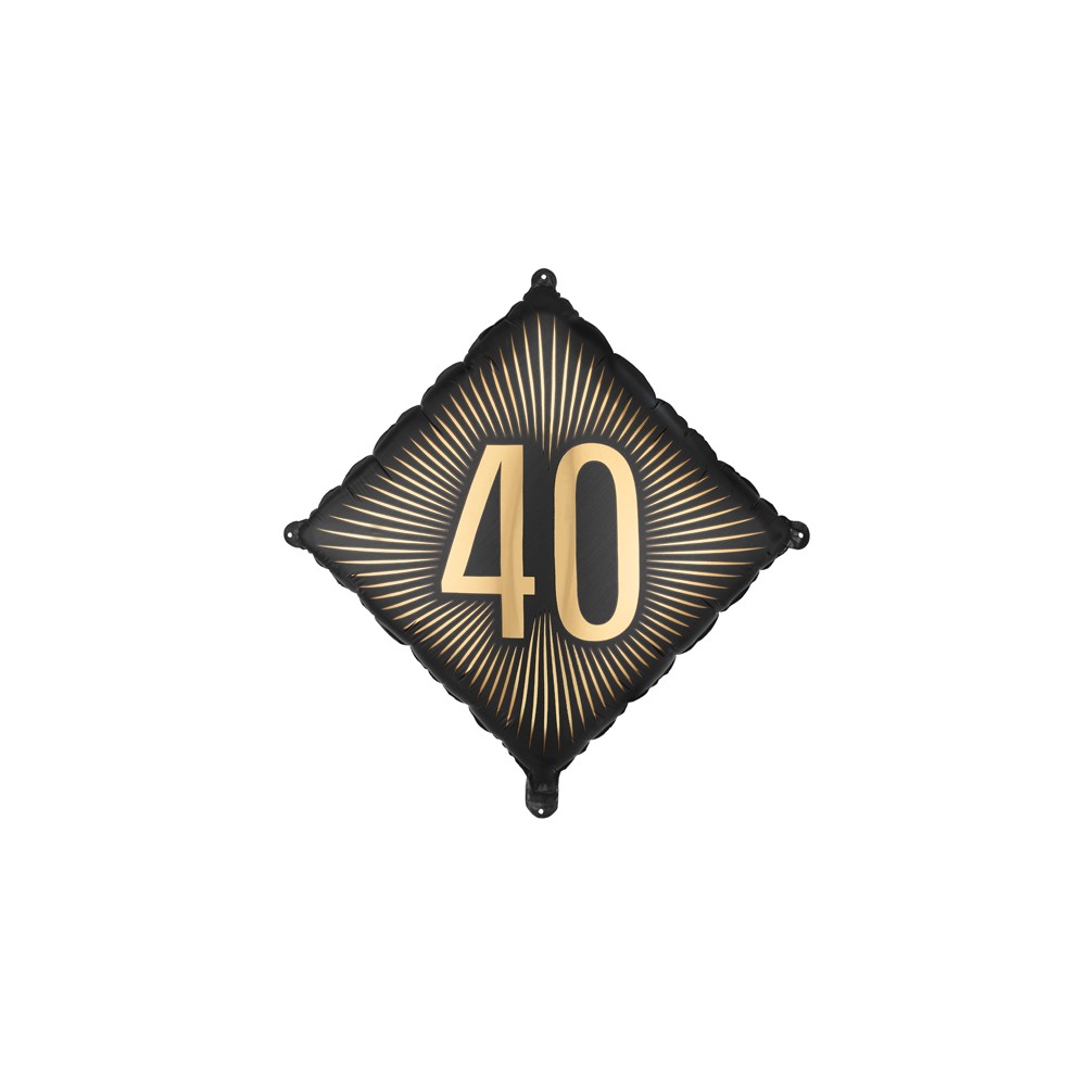 Ballon en aluminium ''40'', 46x46 cm, assortiment