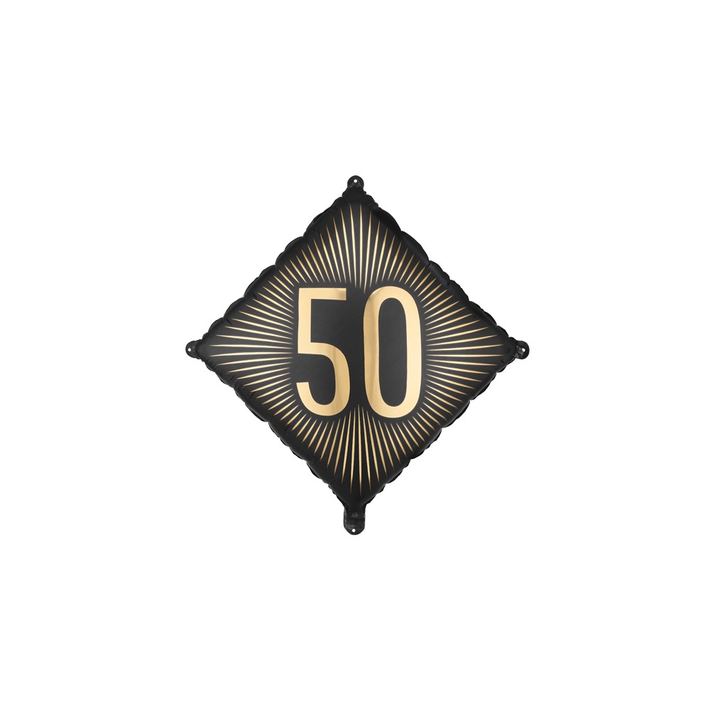 Ballon en aluminium ''50'', 46x46 cm, assortiment