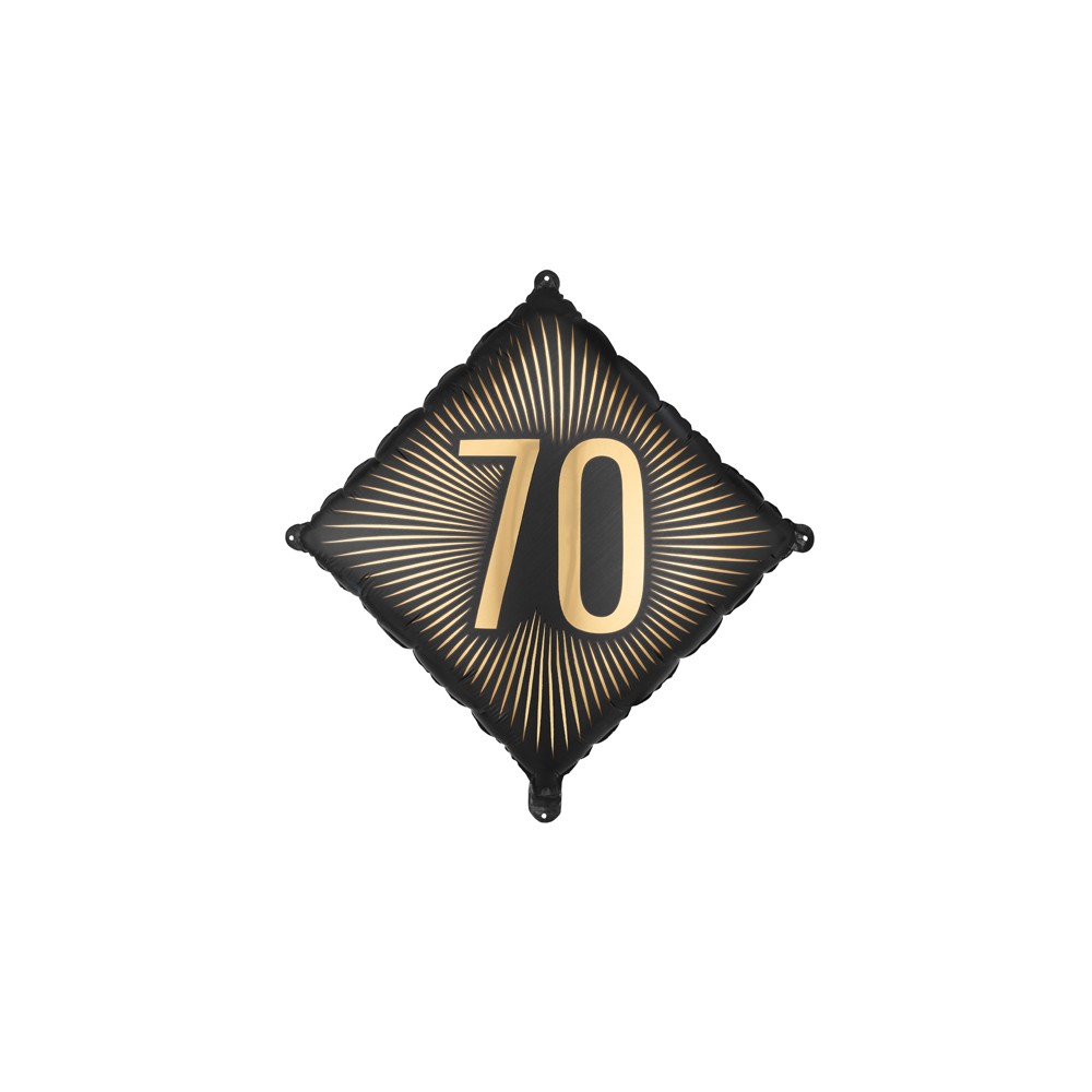 Ballon en aluminium ''70'', 46x46 cm, assortiment