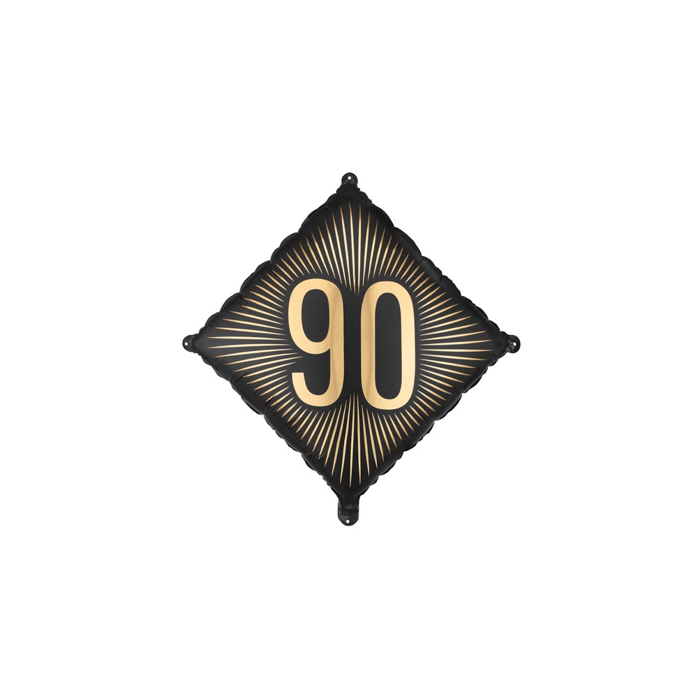 Ballon en aluminium ''90'', 46x46 cm, assortiment