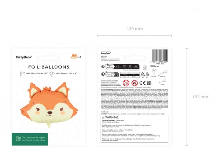 Ballon aluminium Renard,...