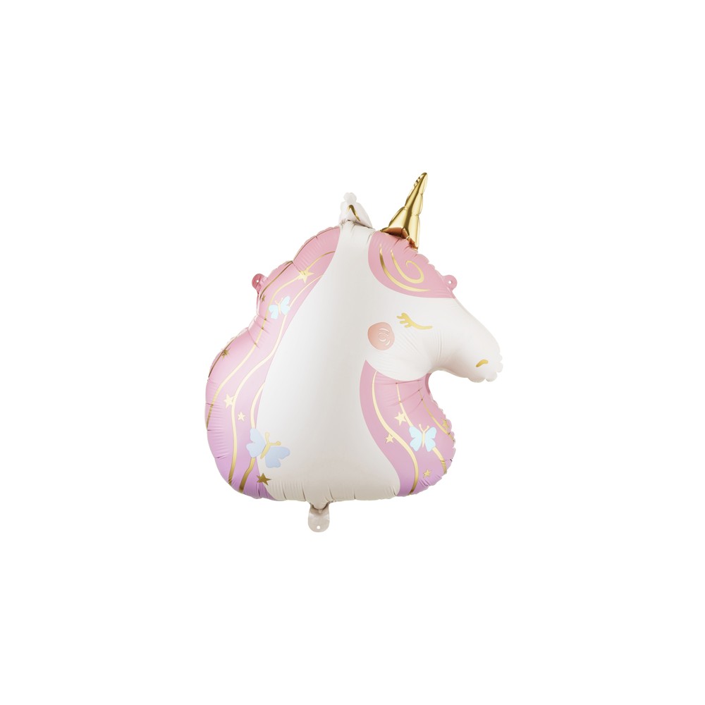 Ballon aluminium Licorne, 52x61 cm, assortiment