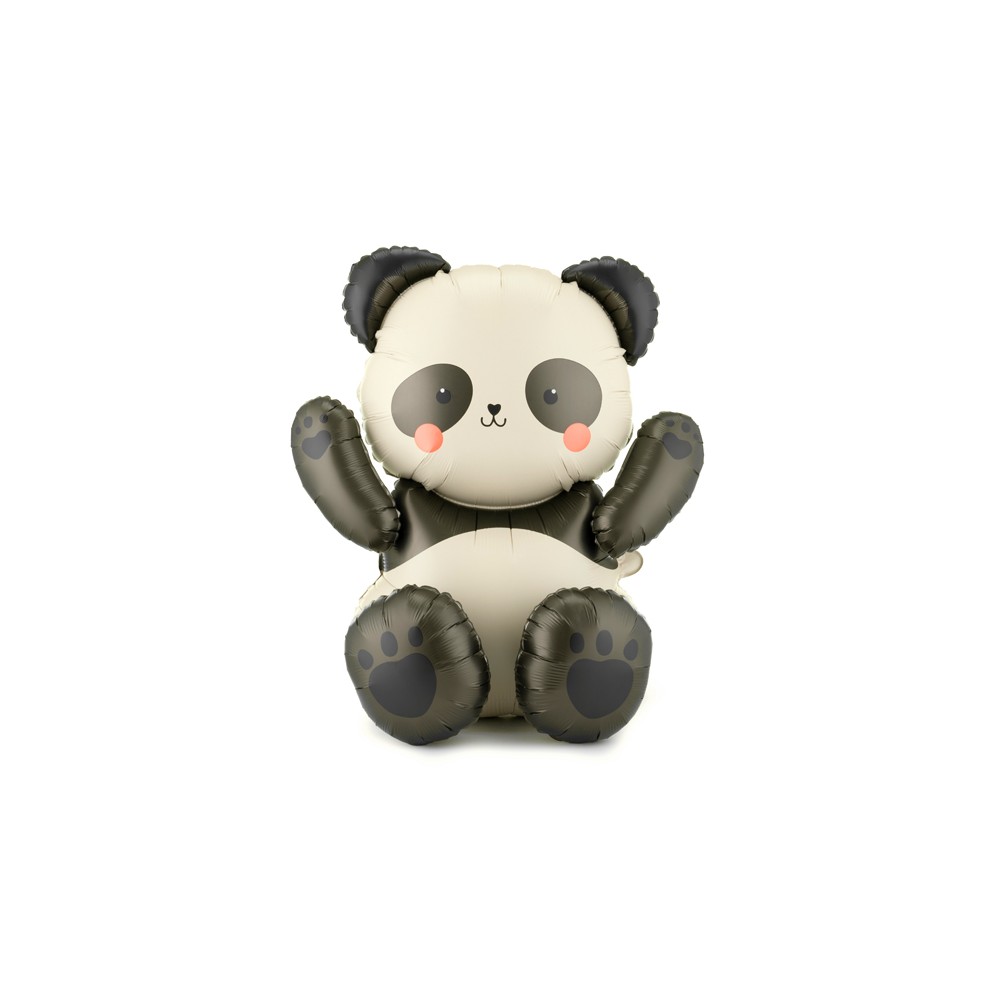 Ballon aluminium Panda, 68x72 cm, assortiment