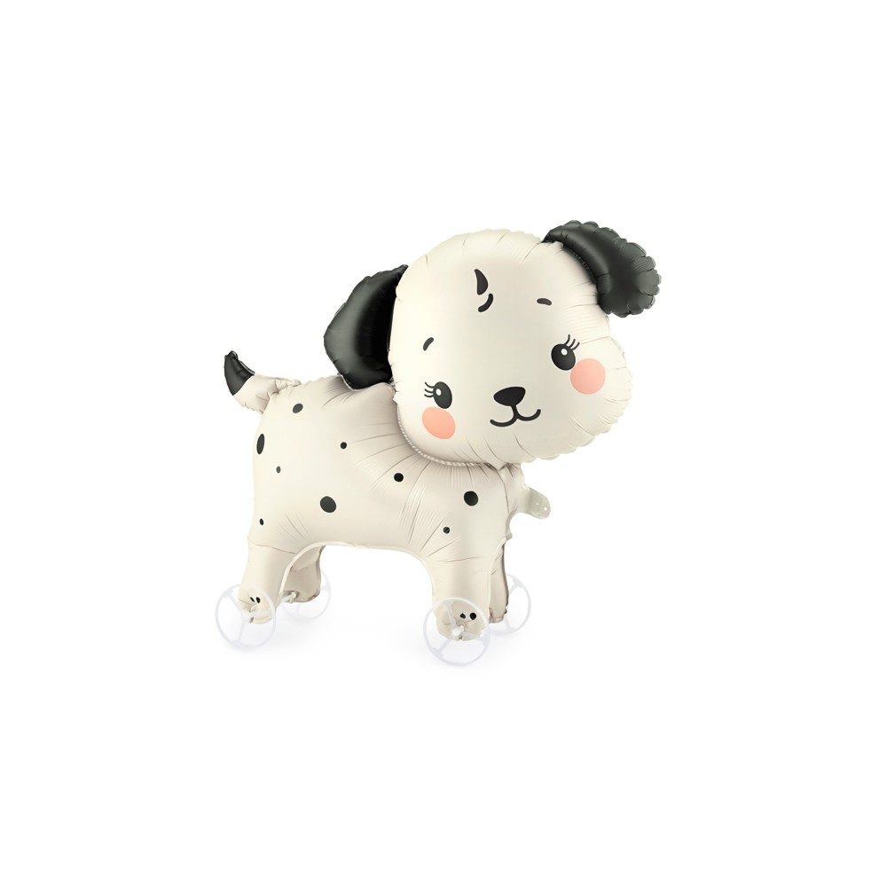 Ballon aluminium Chien à roulettes, 70x59 cm, assortiment