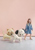 Ballon aluminium Chien à roulettes, 70x59 cm, assortiment