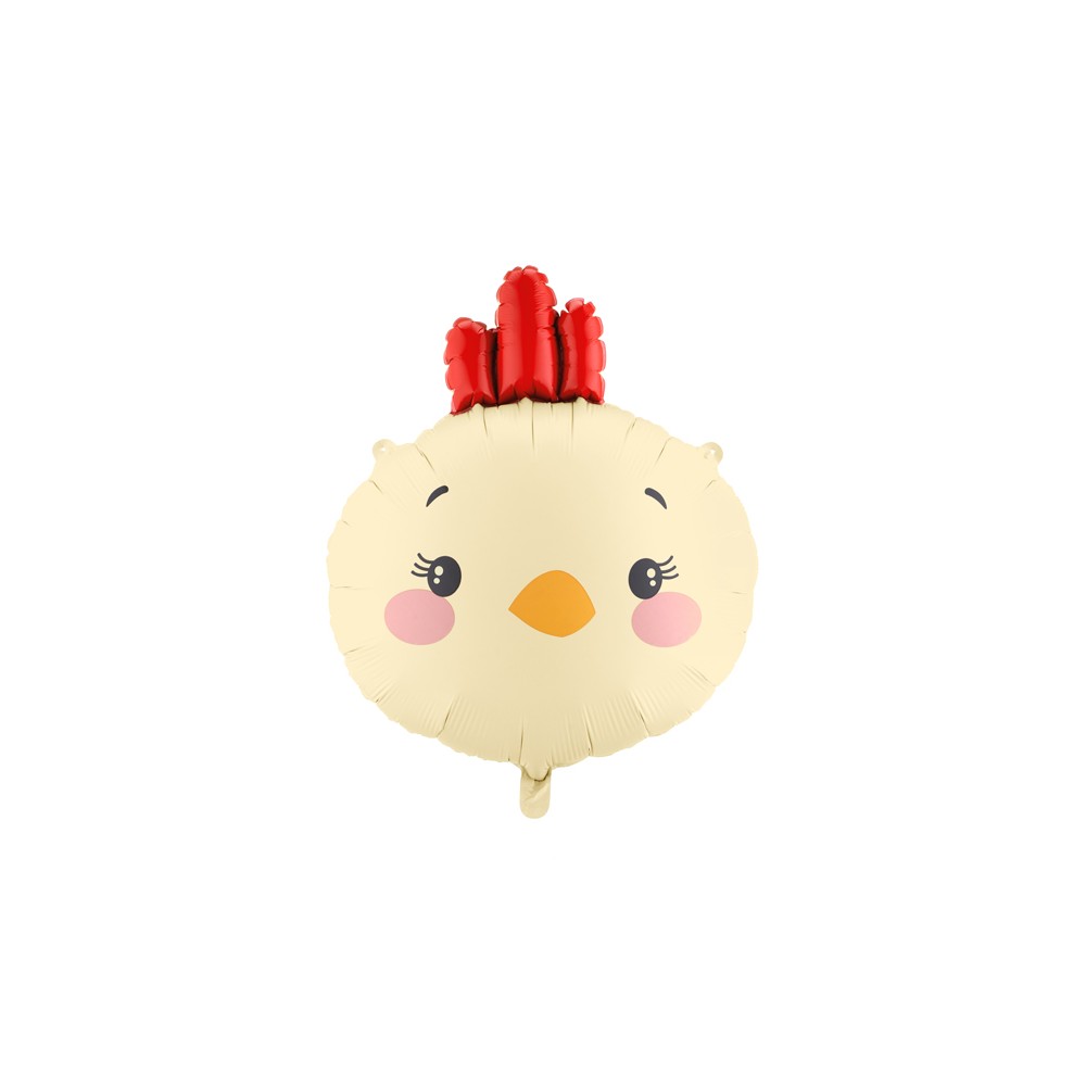 Ballon aluminium Poulet, 51x59 cm, assortiment