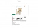 Ballon aluminium Chat à roulettes, 61x65 cm, assortiment