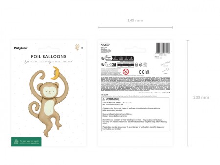 Ballon aluminium Singe,...