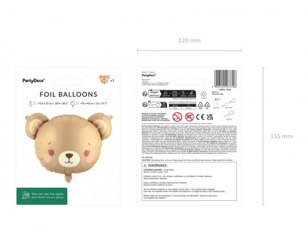 Ballon aluminium Ours,...