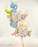 Ballon aluminium Bonbon ''1'', 61x37 cm, assortiment