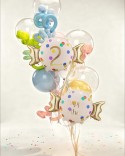Ballon aluminium Bonbon ''2'', 61x37 cm, assortiment