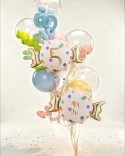 Ballon aluminium Bonbon ''5'', 61x37 cm, assortiment