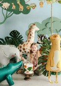 Ballon aluminium Debout Girafe, 49x114 cm, assortiment
