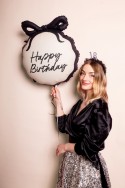 Ballon aluminium pastille ''Happy Birthday'', 47,5x45 cm, assortiment