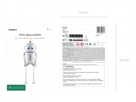 Ballon aluminium Robot,...