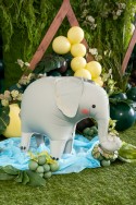 Ballon aluminium debout Éléphant, 91x61 cm, assortiment