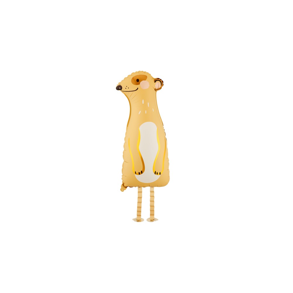 Ballon aluminium debout Suricate, 28x70 cm, assortiment